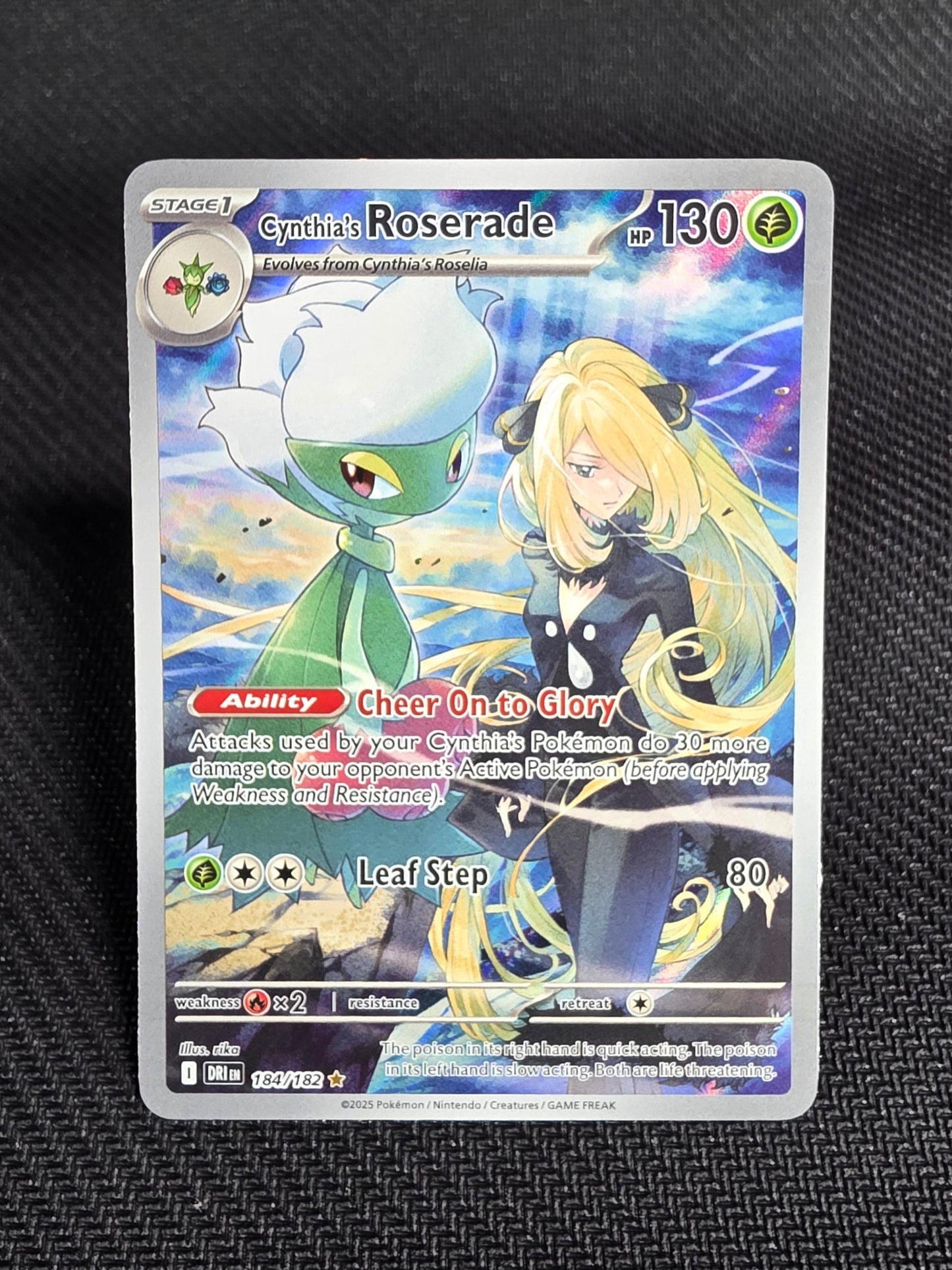 Cynthia’s Roserade – 184/182 (Illustration Rare)