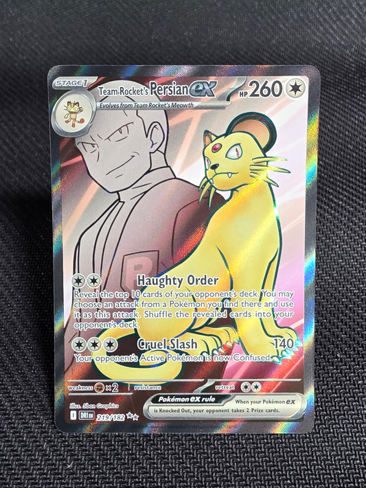 Team Rocket’s Persian ex – 219/182 (Ultra Rare)