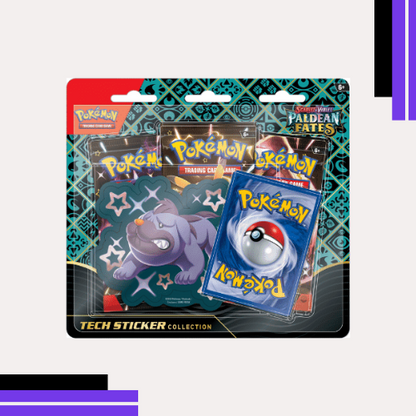 Paldean Fates 3 Pack Blister – Includes Promo Card + Tech Sticker